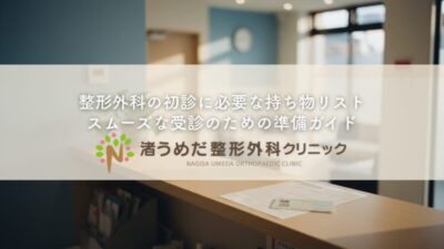 整形外科の初診に必要な持ち物リスト〜スムーズな受診のための準備ガイドのアイキャッチ画像