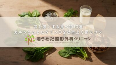 骨を強くする食べ物10選〜カルシウムとビタミンDを効率よく摂るコツのアイキャッチ画像
